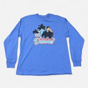 Blue Hawaii Five O Long Sleeve Graphic Tee, Size XL